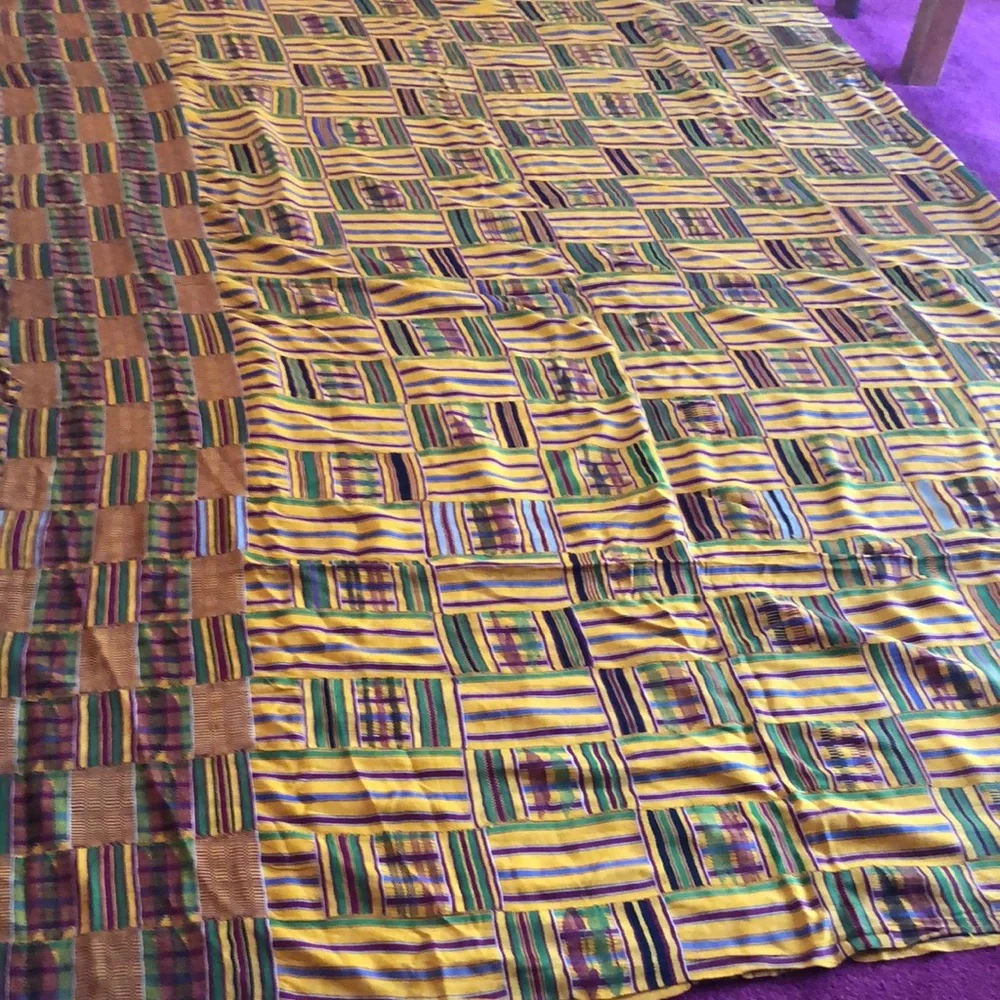 Very Old Kente Cloth from Ghana Antique